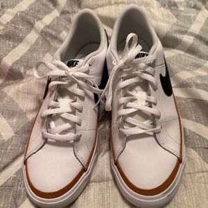 Nike White and Tan Men's Sneakers